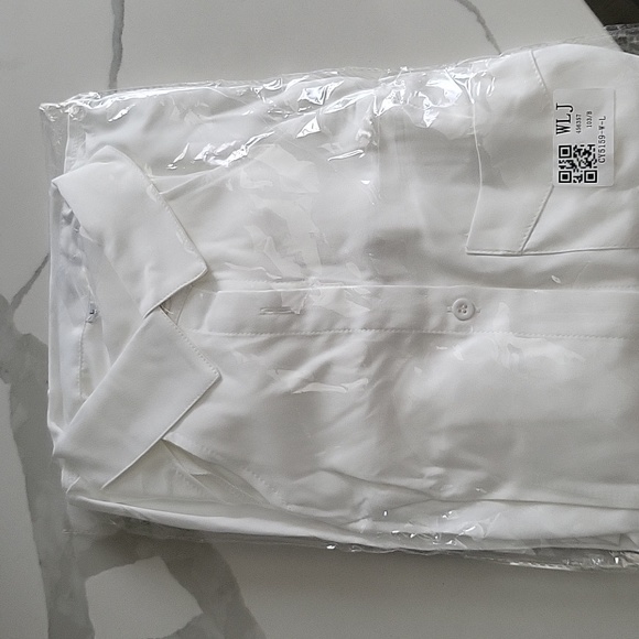 White Button Down Top - Picture 3 of 3